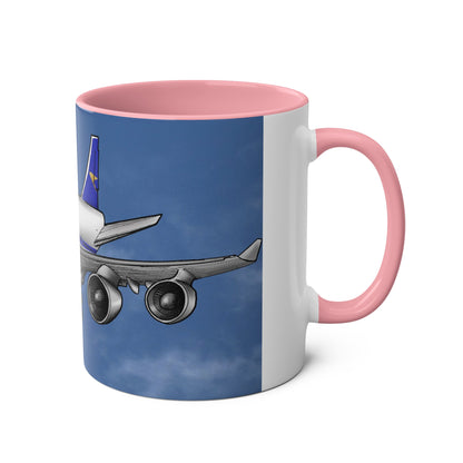 BOAC Boeing 747 Two-Tone Coffee Mugs, 11oz - Funky Aviation
