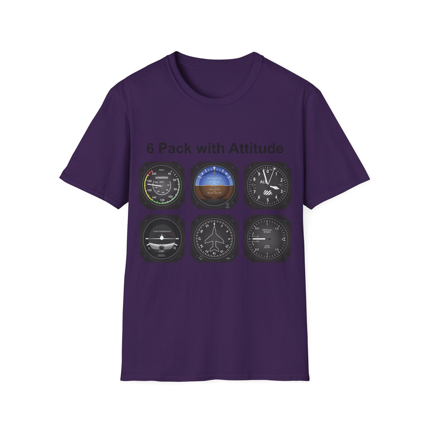 Aviator 6 Pack Unisex T-Shirt - Attitude Collection