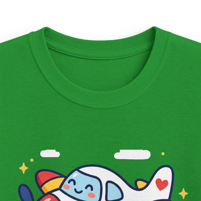 Kids Tee — "My Mum Fly's Planes" Cute Airplane Design for Little Aviators