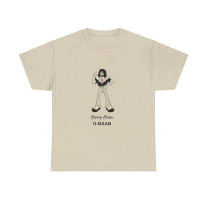Tee Barry Bravo Piper PA28 Aircraft Retro Cartoon Design Unisex Heavy Cotton