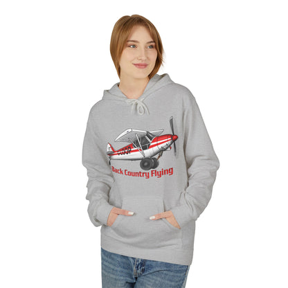 Fleece Hoodie - Alaskan Bush Pilot Super Cub Design