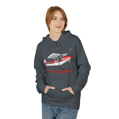Fleece Hoodie - Alaskan Bush Pilot Super Cub Design