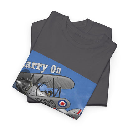 Carry On Flying Vintage Biplane Aviation T-Shirt