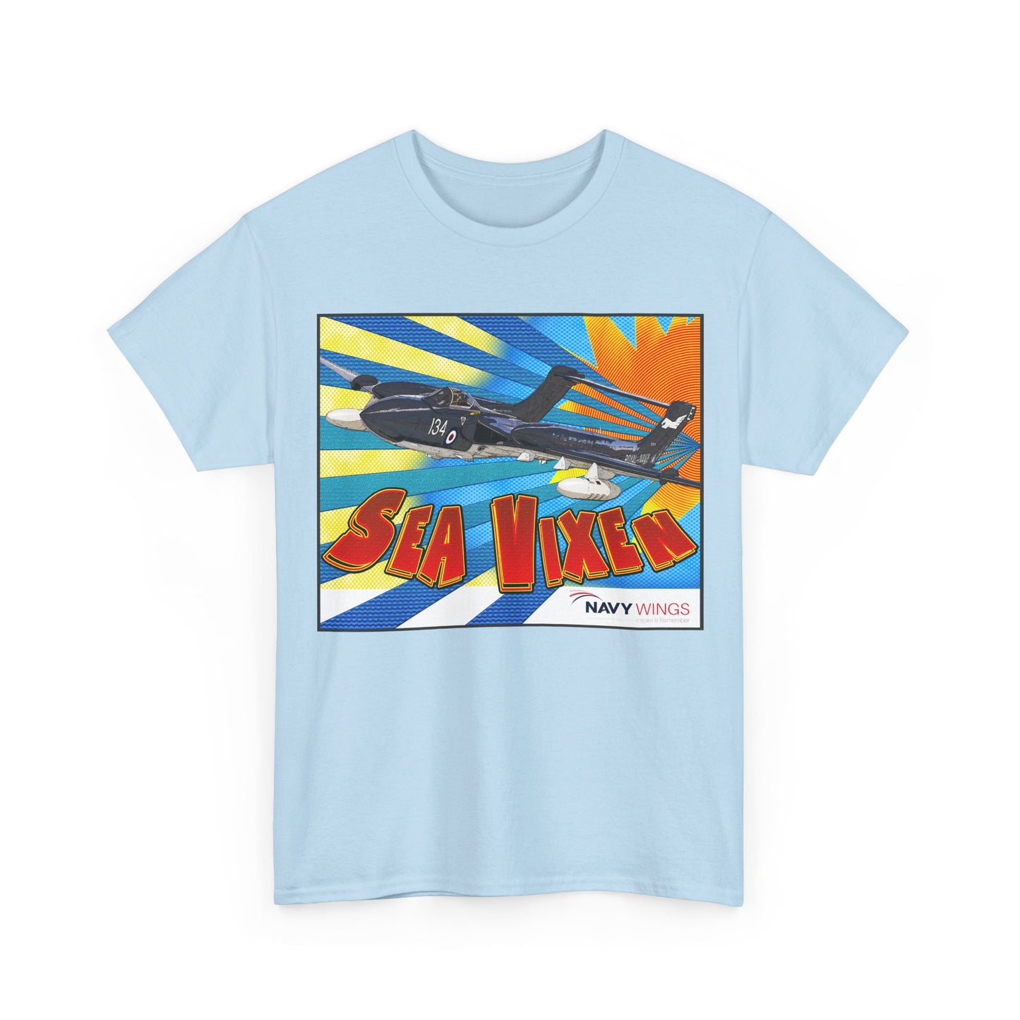 Sea Vixen Jet T‑Shirt — Vintage Navy Aircraft Retro Graphic Tee