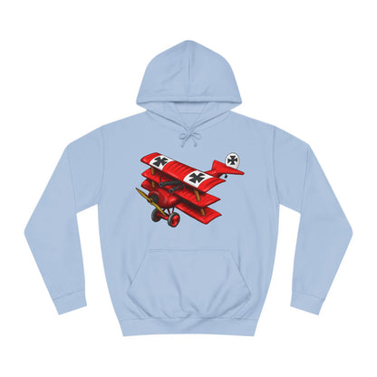 Red Baron Aircraft Design Unisex College Hoodie - Funky Aviation