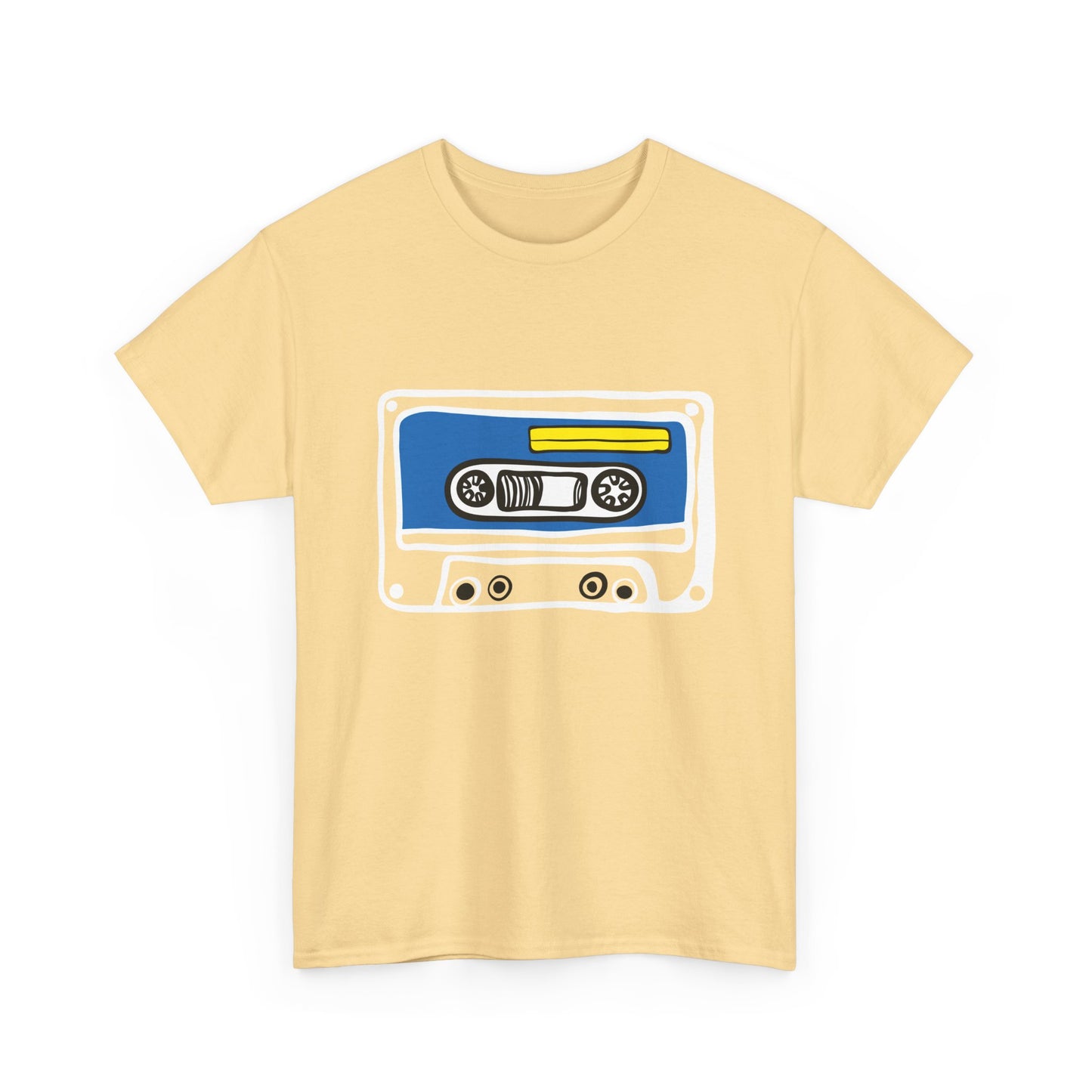 Retro Cassette Tape Graphic T-Shirt — 80s Music Vintage Tee