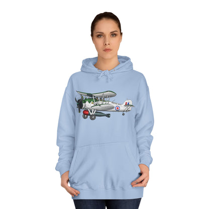 Navy Swordfish historic Aircraft Unisex College Hoodie - Funky Aviation