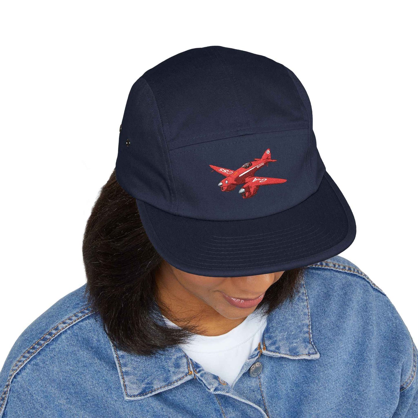 Vintage Comet Racer 5-Panel Cap — Embroidered Racing Logo
