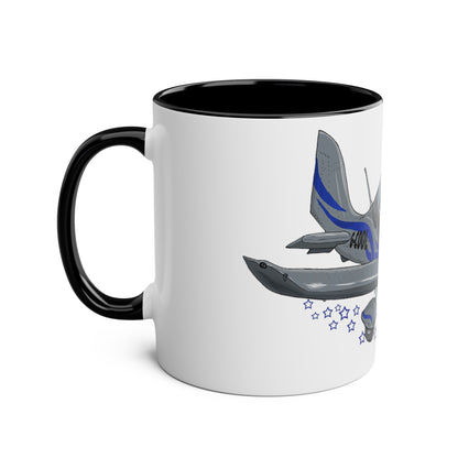 Eurostar EV97 Captain Cool Two-Tone Coffee Mugs, 11oz - Funky Aviation