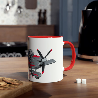 Eurostar EV07 Captain Cool Two-Tone Coffee Mugs, 11oz - Funky Aviation