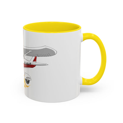 Coffee Mug - Cartoon Cessna Aircraft with LAC Logo