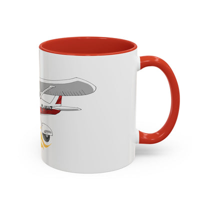 Coffee Mug - Cartoon Cessna Aircraft with LAC Logo