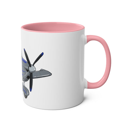 Eurostar EV97 Captain Cool Two-Tone Coffee Mugs, 11oz - Funky Aviation