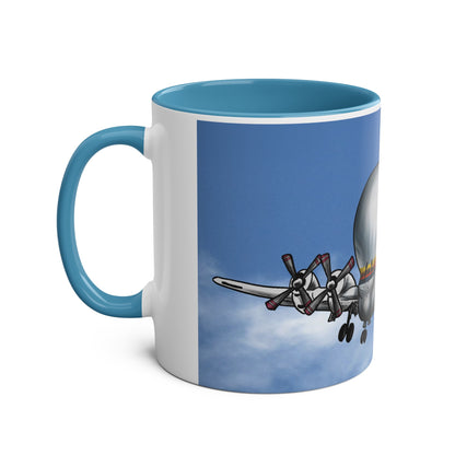 Guppy Aircraft Retro Two-Tone Coffee Mugs, 11oz - Funky Aviation