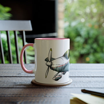 Sportcruiser Aircraft Two-Tone Coffee Mugs, 11oz - Funky Aviation