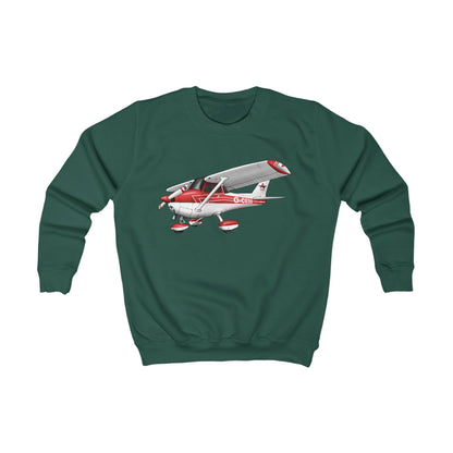 Kids Sweatshirt LAC Cessna Team High Wing Aeroplane Design