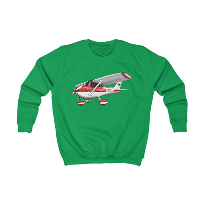 Kids Sweatshirt LAC Cessna Team High Wing Aeroplane Design