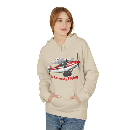 Fleece Hoodie - Alaskan Bush Pilot Super Cub Design