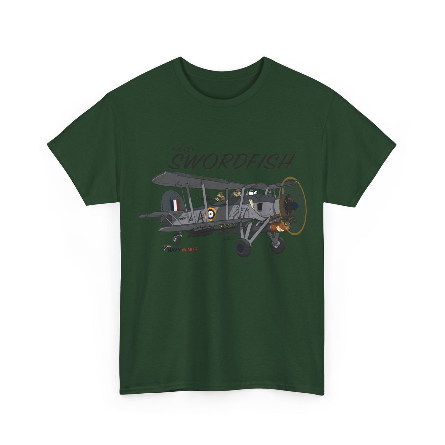 Swordfish Vintage Biplane T-Shirt — WWII Aircraft Aviation Tee