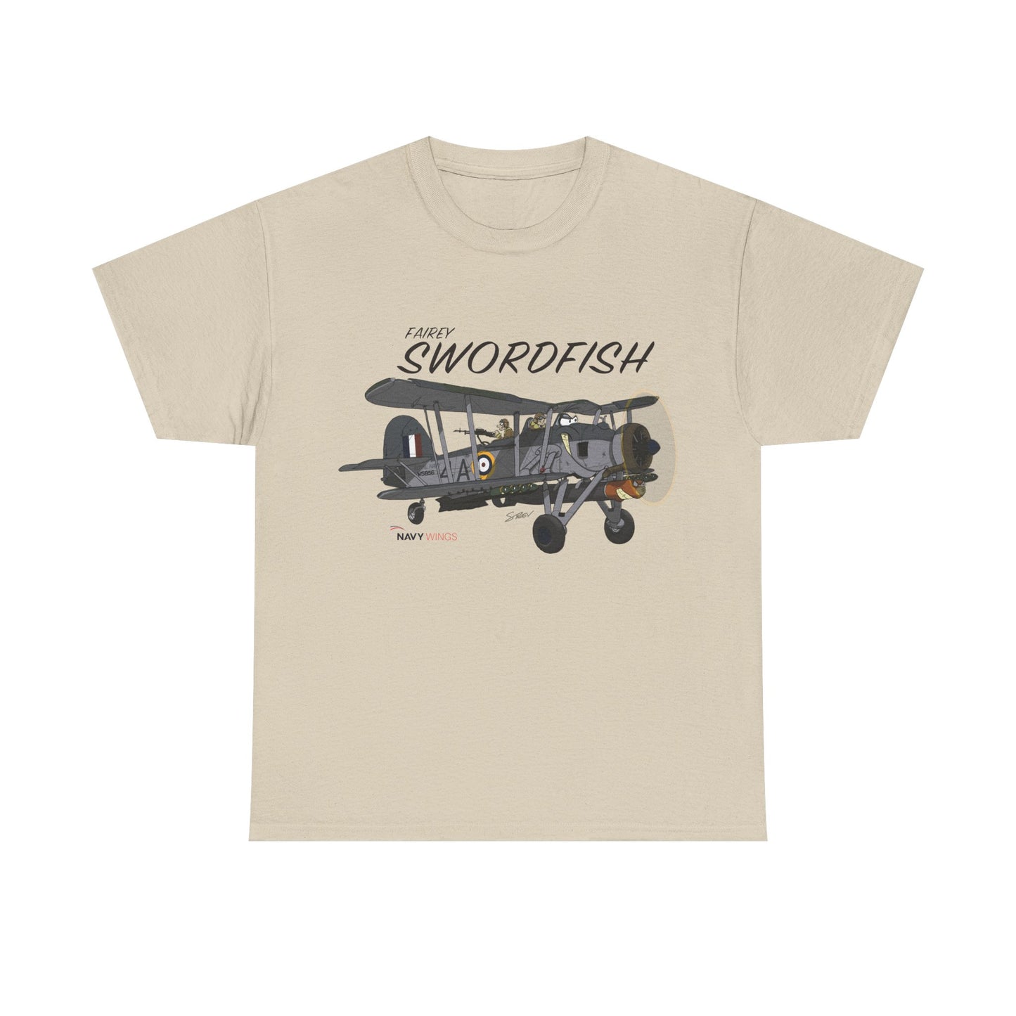 Swordfish Vintage Biplane T-Shirt — WWII Aircraft Aviation Tee
