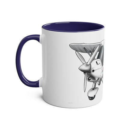 Rotax Cartoon Ikarus C42 Microlight 11oz Coffee Mug