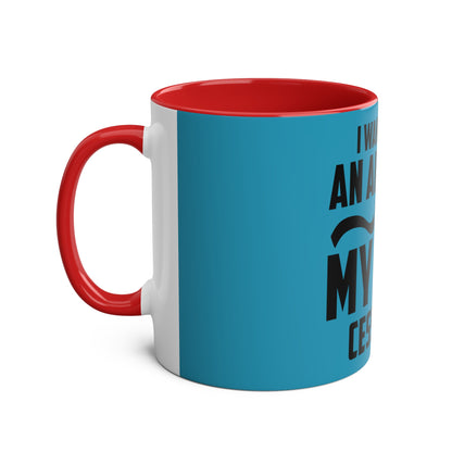 Cess-Nah Slogan Two-Tone Coffee Mugs, 11oz - Funky Aviation