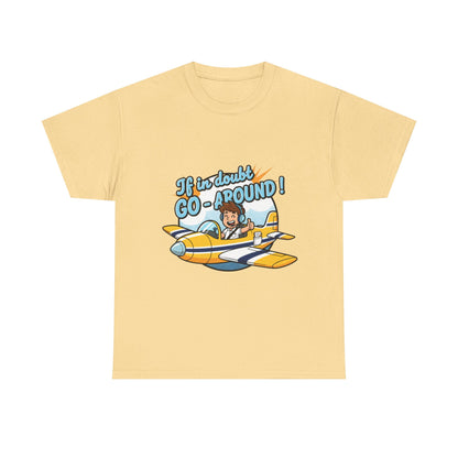 "If in Doubt, Go Around" Pilot Plane T‑Shirt