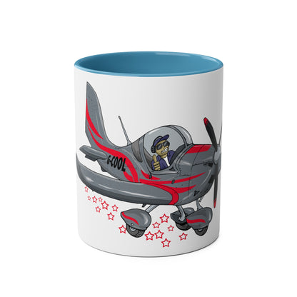 Eurostar EV07 Captain Cool Two-Tone Coffee Mugs, 11oz - Funky Aviation