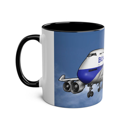 BOAC Boeing 747 Two-Tone Coffee Mugs, 11oz - Funky Aviation