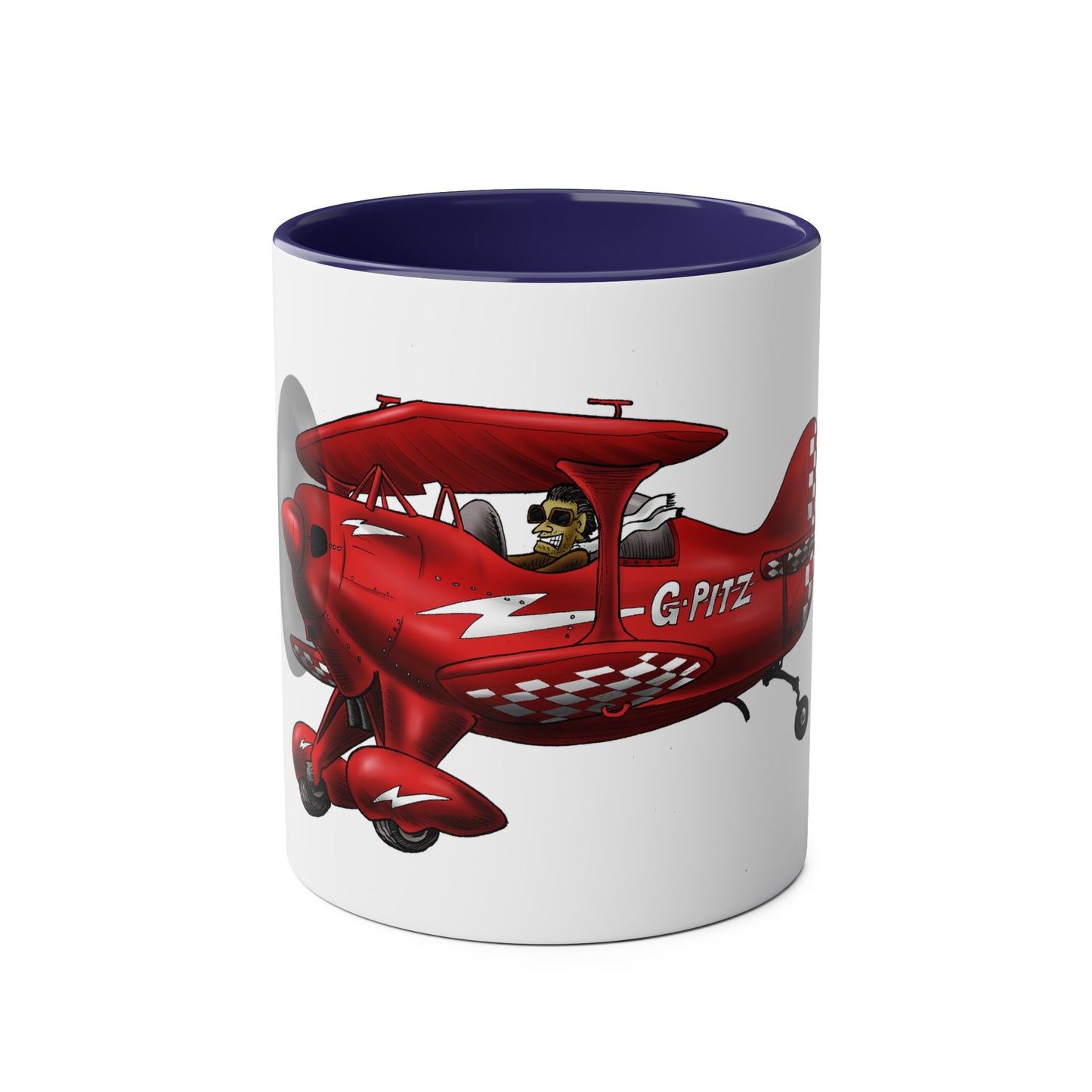 Pitts Special Aerobatic Two-Tone Coffee Mugs, 11oz