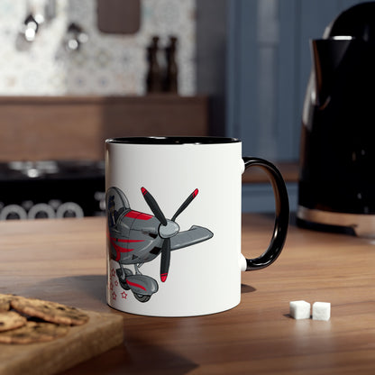 Eurostar EV07 Captain Cool Two-Tone Coffee Mugs, 11oz - Funky Aviation