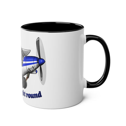 Super Cub Two-Tone Coffee Mugs, 11oz - Funky Aviation