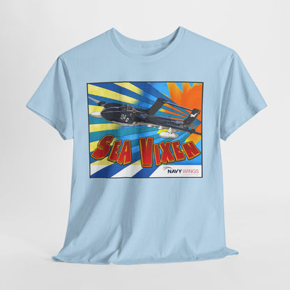 Sea Vixen Jet T‑Shirt — Vintage Navy Aircraft Retro Graphic Tee