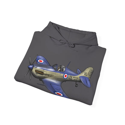 Seafire Spitfire design Unisex Heavy Blend™ Hooded Sweatshirt - Funky Aviation