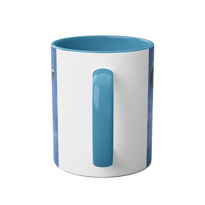 Super Cub STOL Design Two-Tone Coffee Mugs, 11oz - Funky Aviation