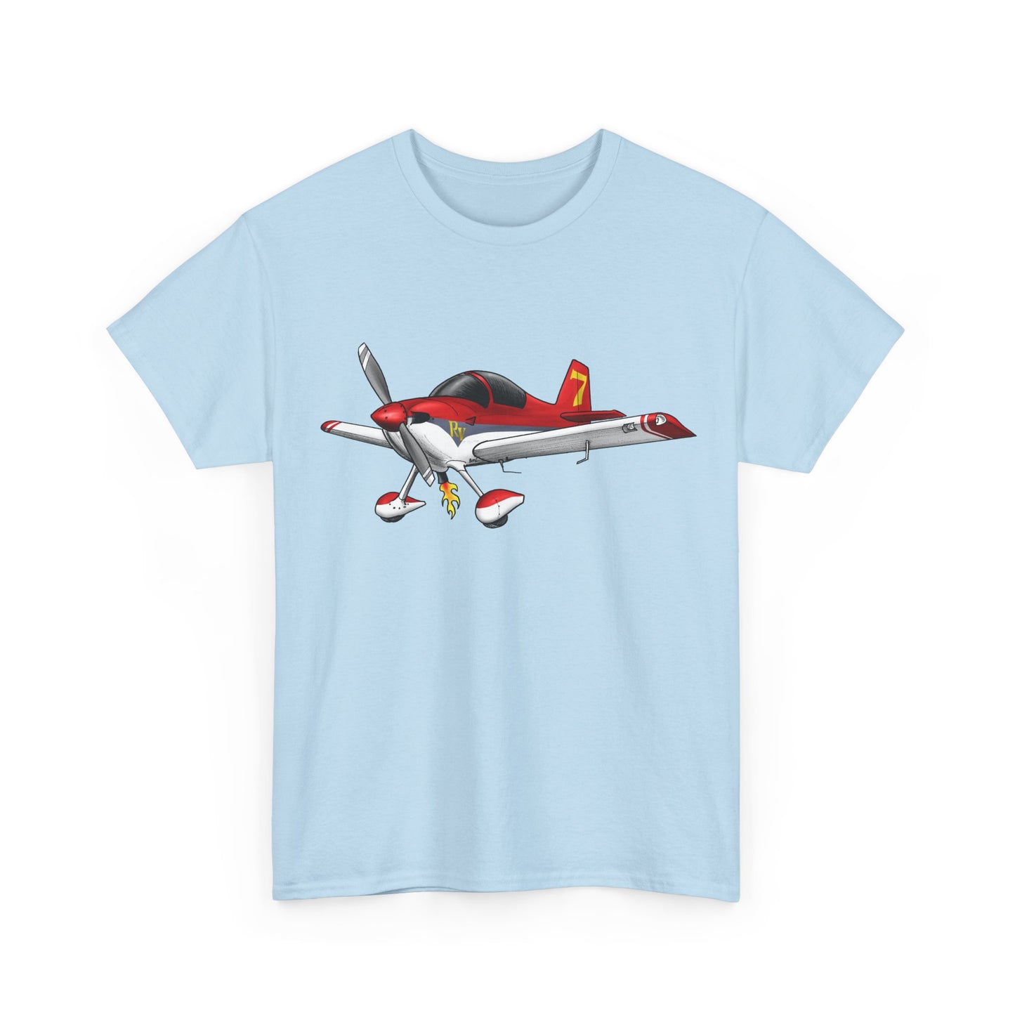 RV7 — Red Graphic Tee for Pilots