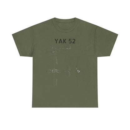 Yak-52 Blueprint T-Shirt — Vintage Aircraft Schematic Tee for Aviation Enthusiasts