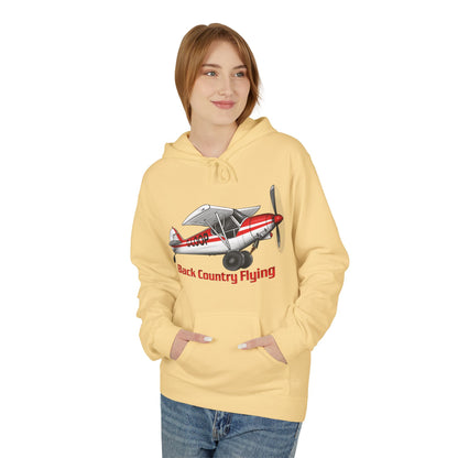 Fleece Hoodie - Alaskan Bush Pilot Super Cub Design
