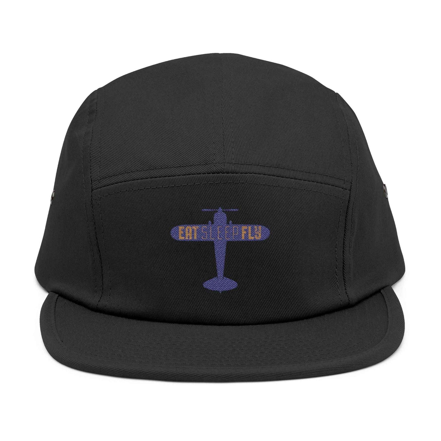 Embroidered "EAT SLEEP FLY" Racing 5-Panel Cap