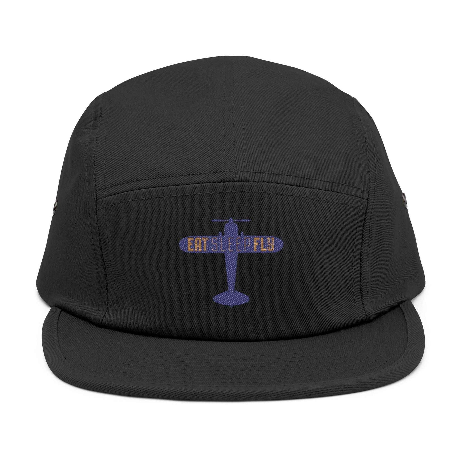 Embroidered "EAT SLEEP FLY" Racing 5-Panel Cap