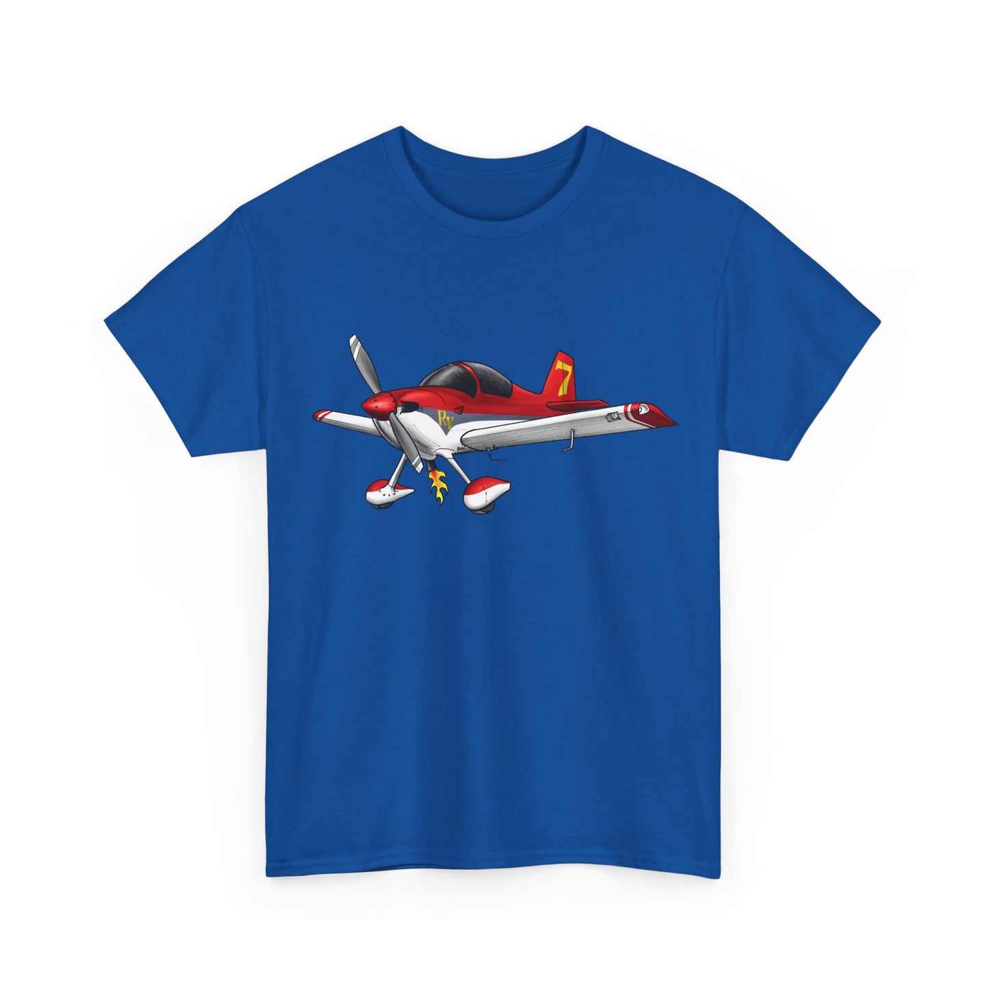 RV7 — Red Graphic Tee for Pilots