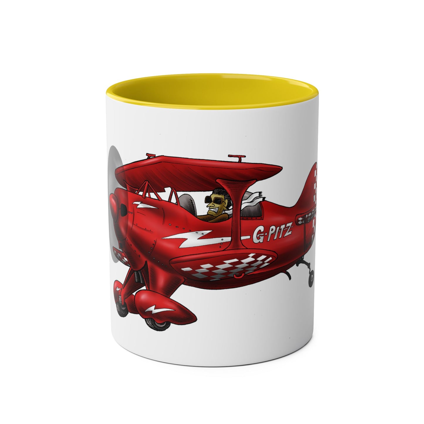 Pitts Special Aerobatic Two-Tone Coffee Mugs, 11oz