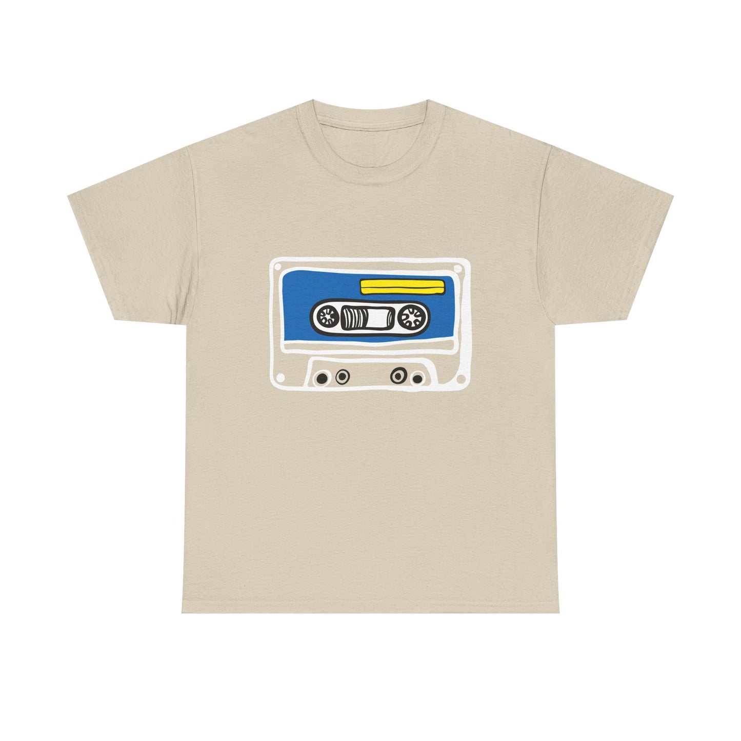 Retro Cassette Tape Graphic T-Shirt — 80s Music Vintage Tee
