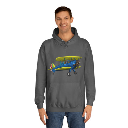 Boeing Stearman Unisex College Hoodie - Funky Aviation