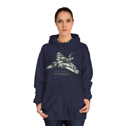 Vulcan Bomber Aircraft Unisex College Hoodie - Funky Aviation