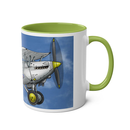 Vintage Nimrod Two-Tone Coffee Mugs, 11oz - Funky Aviation