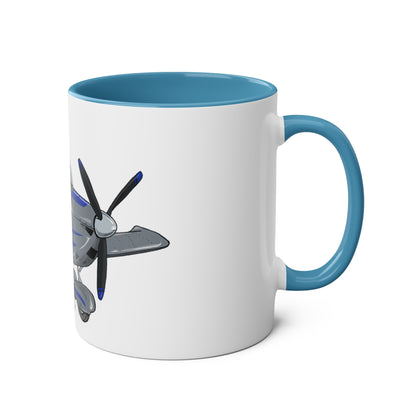 Eurostar EV97 Captain Cool Two-Tone Coffee Mugs, 11oz - Funky Aviation
