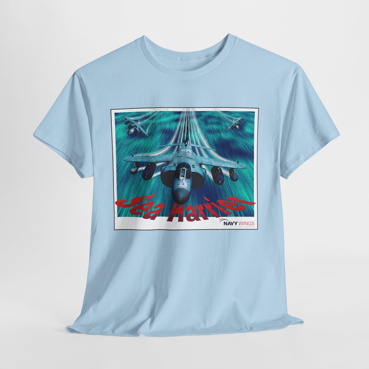 Harrier Jump Jet Vintage Navy Airplane T-Shirt — Retro Military Aviation Tee