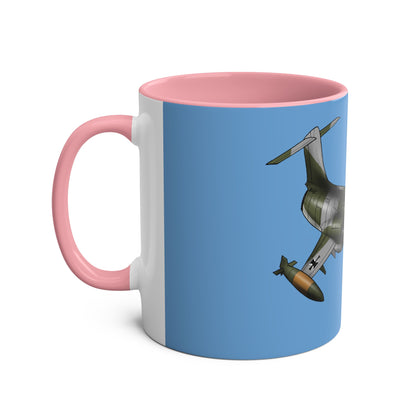 Starfighter Two-Tone Coffee Mugs, 11oz - Funky Aviation