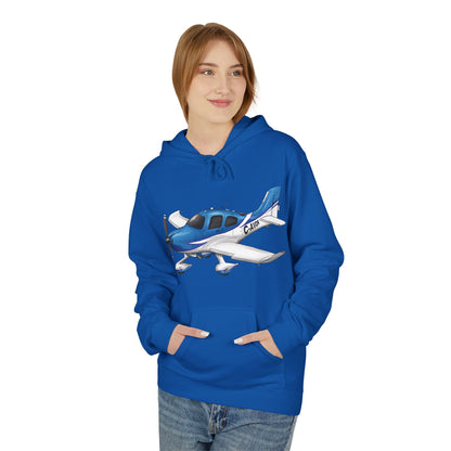Hoodie - Cirrus Aircraft with CAVOK Design - Perfect Gift for Pilots and Aviation Enthusiasts